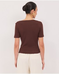 Calli - Astor Gathered SS Top