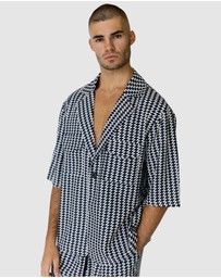 Justin Cassin - Mulholland Print Short Sleeve Shirt