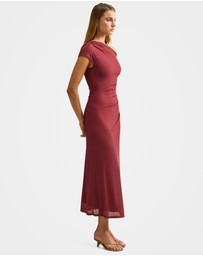 Forever New - Paris Draped Mesh Midi Dress