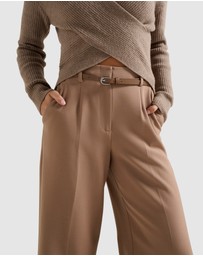 Forever New - Chantelle Belted Wide Leg Pants
