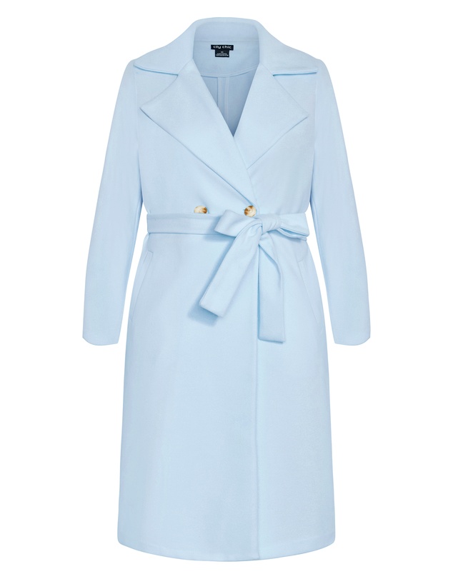 City Chic - Riley Row Belted Coat