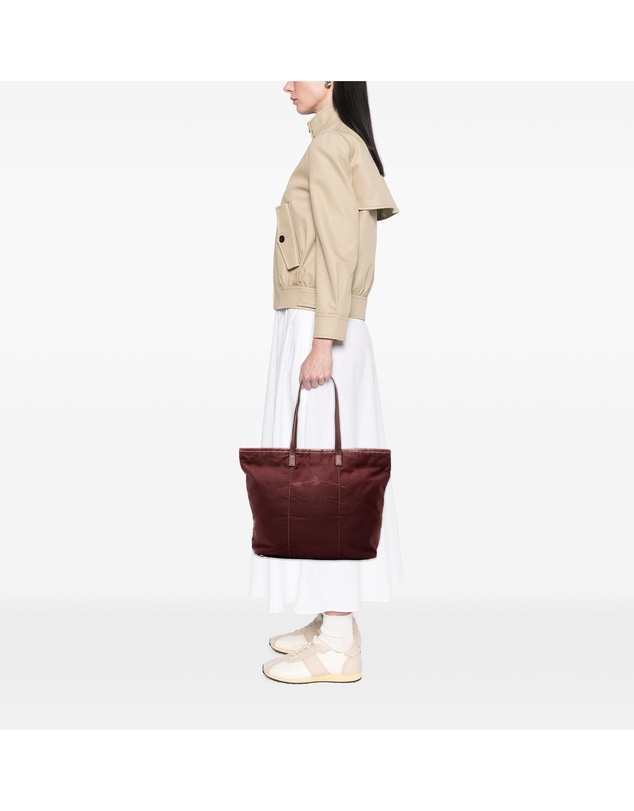 Pre-Loved by Azura Reborn - Pre-Loved Tessuto Canapa Logo Tote