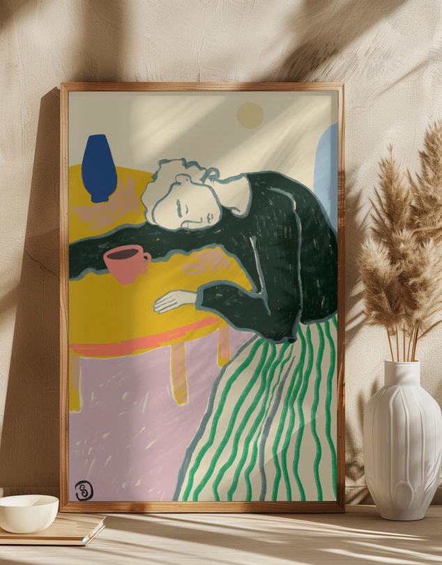 Olive et Oriel - Motherhood by Sandra Poliakov Art Print
