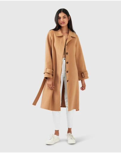 Belle & Bloom - Shore To Shore Belted Wool Coat
