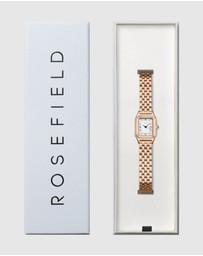 Rosefield - Ivy White Rose Gold-Tone Bracelet Watch