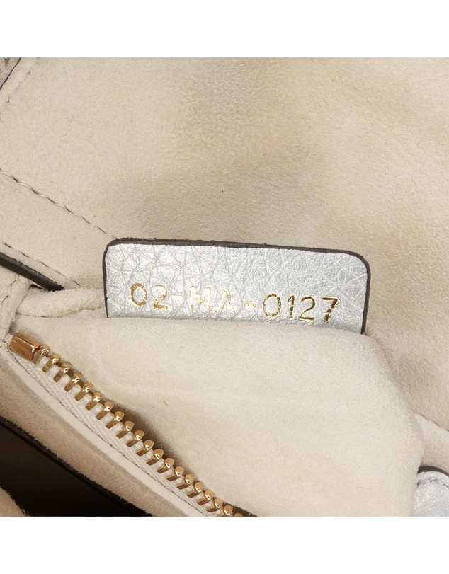 Pre-Loved by Azura Reborn - Pre-Loved Mini Metallic Grained Calfskin Cannage Lady Dior