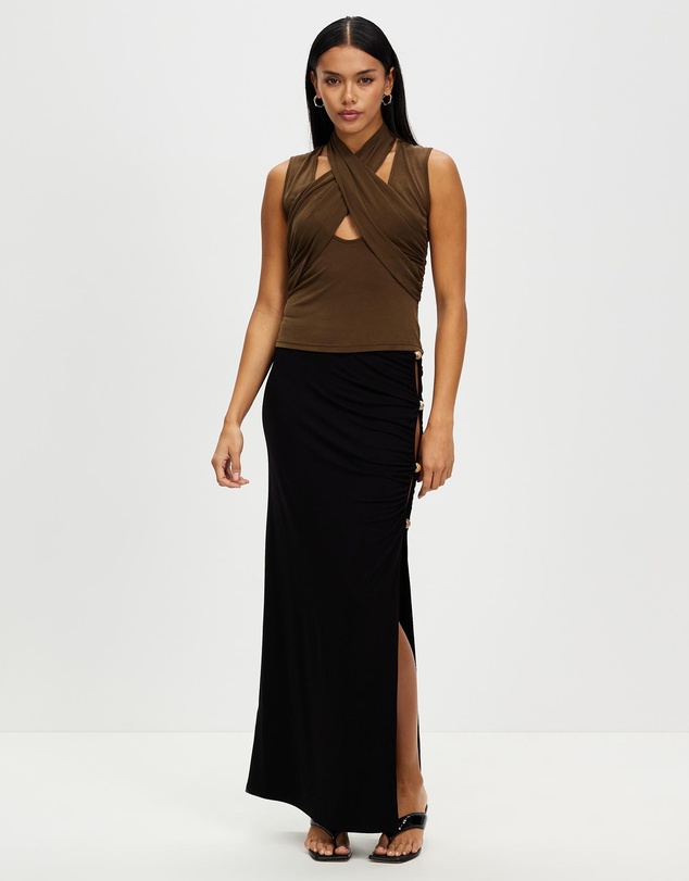 Third Form - Wisteria Wrap Neck Tank Top