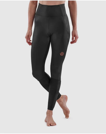 SKINS - SKINS Compression Women's Series-5 Activewear Long Tights Skyscraper Black