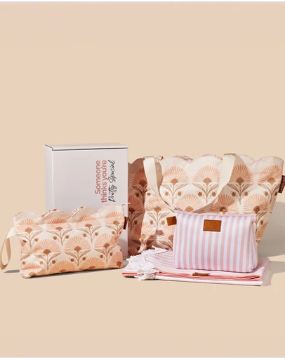 Sky Gazer - Beach Lover's Gift Box Hamper- Rosebud Cream