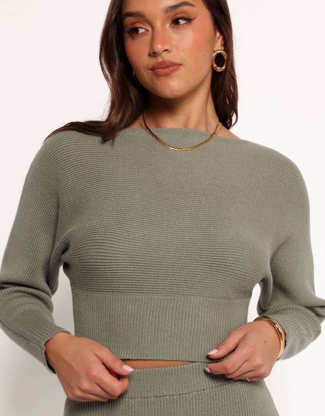 Petal & Pup - Serena Knitted Set - Olive