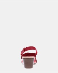 Vionic - McKenna Wedge Sandal - Red