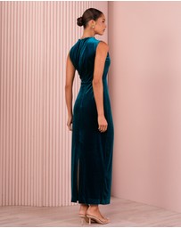 Azzurielle - Moriah High Neck Maxi Gown