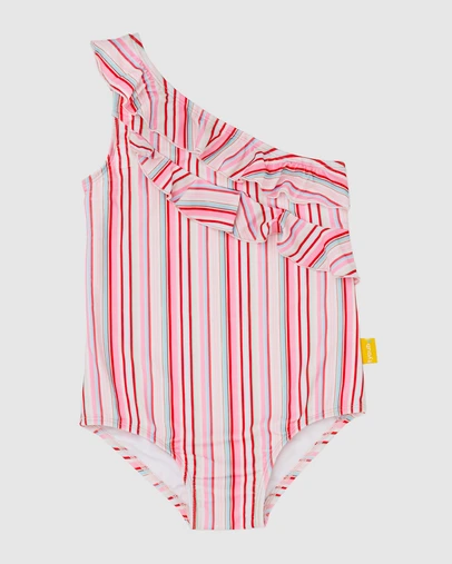 Tyoub - Tyoub One-shoulder One-Piece Swimsuit