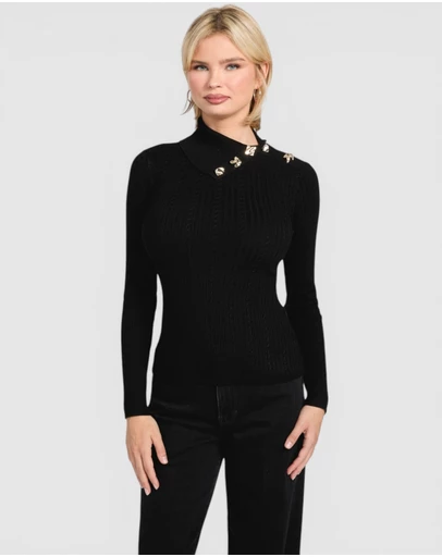 GUESS - GUESS Eco Priscilla Cable Rib Sweater
