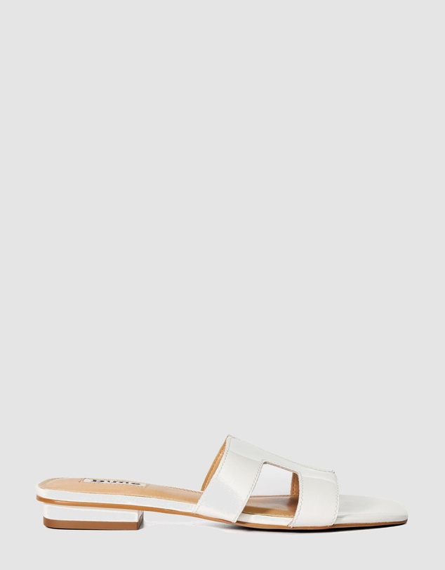 Dune London - Loupe - White Patent