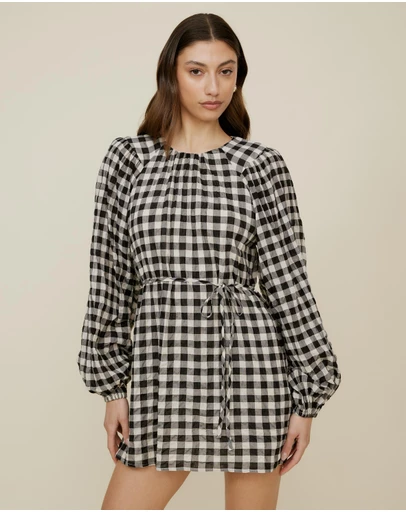 The Fated - Yvelines Check Mini Dress