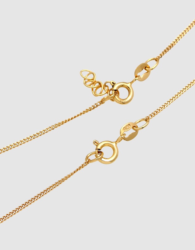Elli Jewelry - Cloverleaf Mother and Daughter Necklace Set in Gold-Plated 925 Silver