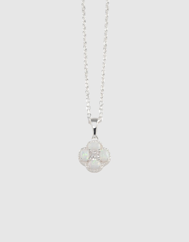 Von Treskow - Czelline Opal Clover Belcher Necklace