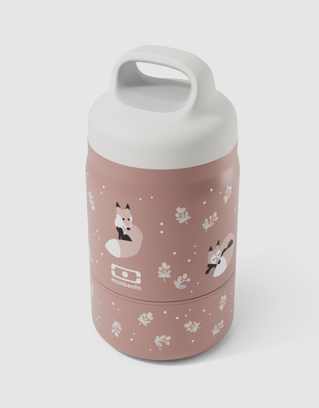 Monbento - Monbento Handy Kids Insulated Lunch Box with Compartments - Fox