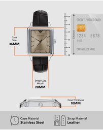 Emporio Armani - Brown Analogue Watch