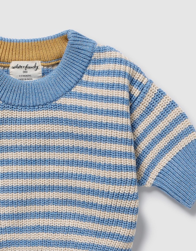 Wilson & Frenchy - Organic Knitted Stripe Jumper - Babies