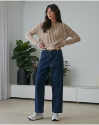 DRICOPER DENIM - Keely Crochet Knit Sweater