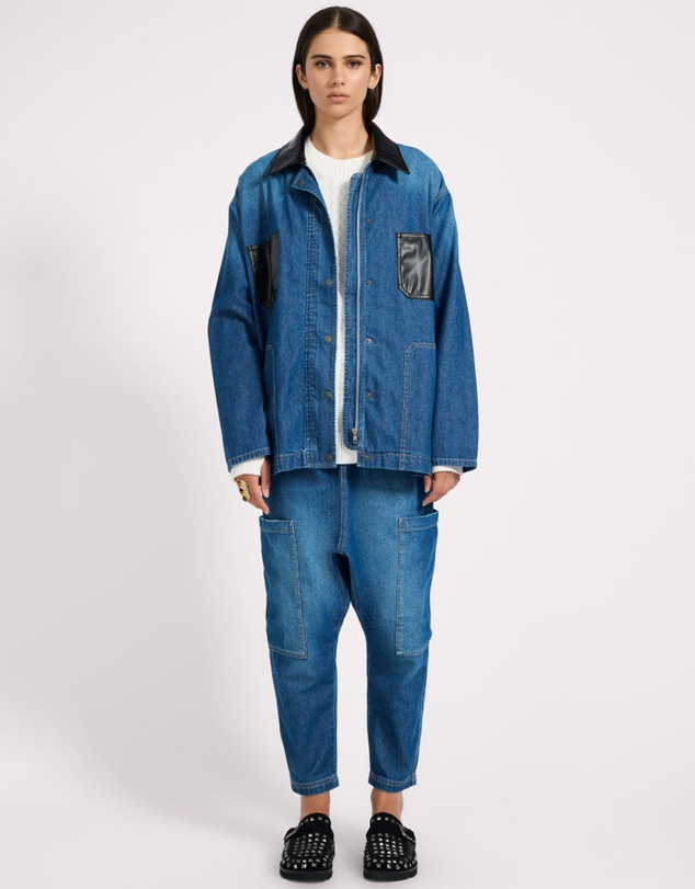 ONE TEASPOON - My Boyfriends Denim Shacket - Blue Pasadena