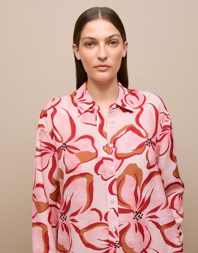 Trenery - Peony Relaxed Shirt Dress in Soft Pink