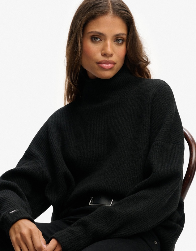 Superdry - Slouchy Mock Neck Jumper