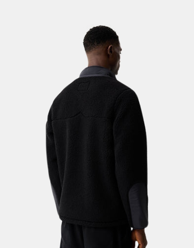 Hunter - Athol Half Zip Borg Fleece Jacket Black