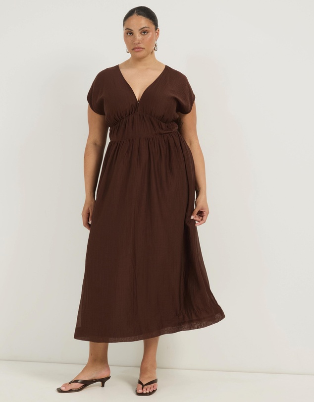 Atmos&Here Curvy - Carys Tie Front Dress