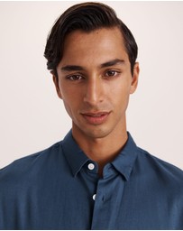 SABA - Reeves Long Sleeve Classic Linen Cotton Shirt