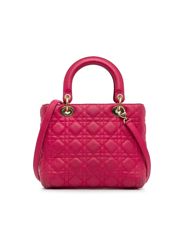 Pre-Loved by Azura Reborn - Pre-Loved Medium Lambskin Cannage Lady Dior