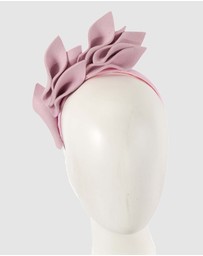 Max Alexander - Felt Pink Winter Racing Fascinator