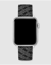 GUESS - Guess Apple Band - Quattro G Charcoal Leather 42/44/45mm