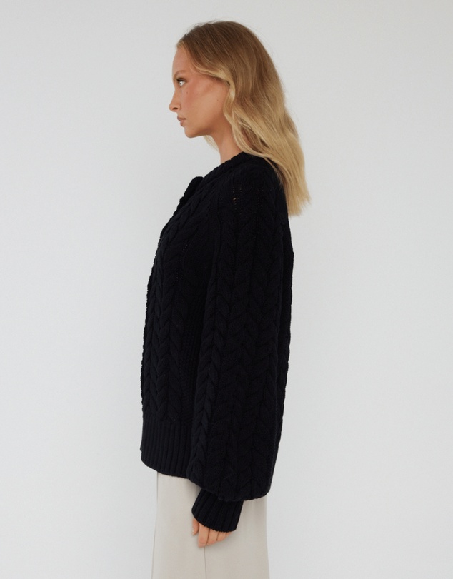 ALEXANDRA - Haven Cardigan Black