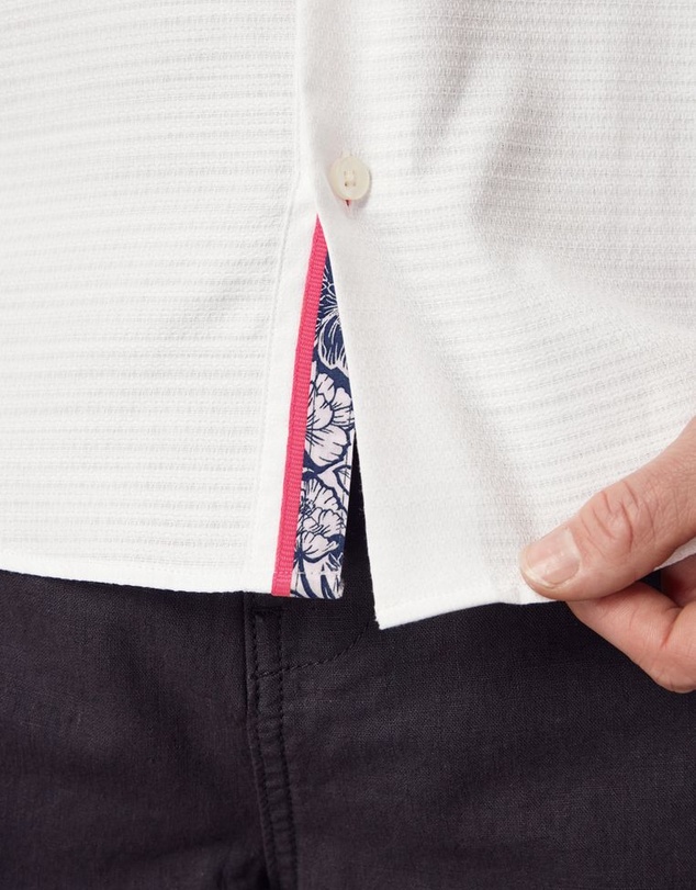 NEXT - Textured Trimmed Short Sleeve Shirt