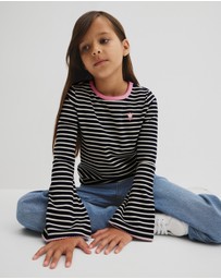 Country Road - Rib Flare Sleeve Top