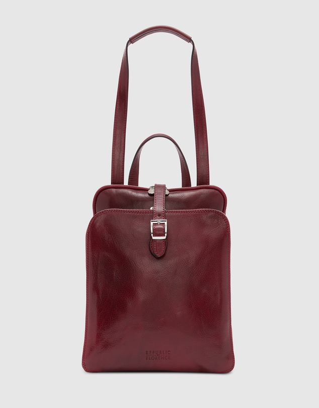 Florence - The Emma Red 3-in-1 Convertible Backpack