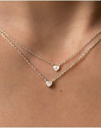 SAINT VALENTINE - Mini Heart Necklace - Silver