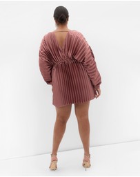 City Chic - Chloe Pleat Dress