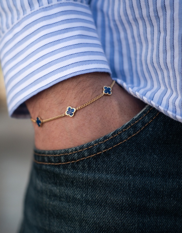 Kuzzoi - ICONIC EXCLUSIVE - Cloverleaf Bracelet in Gold-Plated 925 Sterling Silver