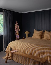 Mosey Me - Mango Seersucker Euro Pillowcase Set