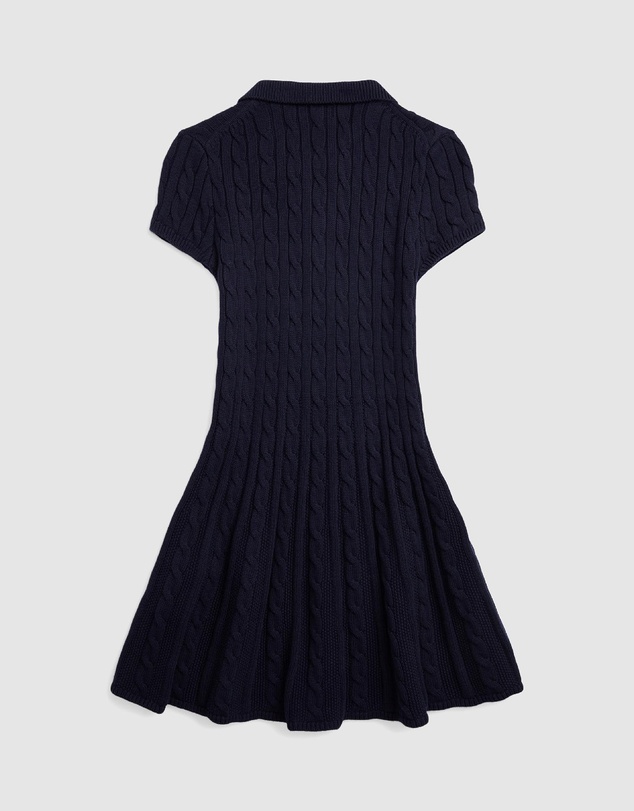 Polo Ralph Lauren - Cable-Knit Cotton Polo Sweater Dress - Teens - The Iconic Exclusive