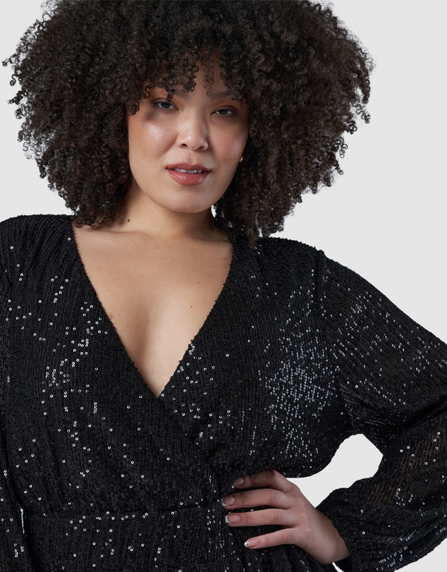 Pink Dusk by Curve Project - Night Out Sequin Dress
