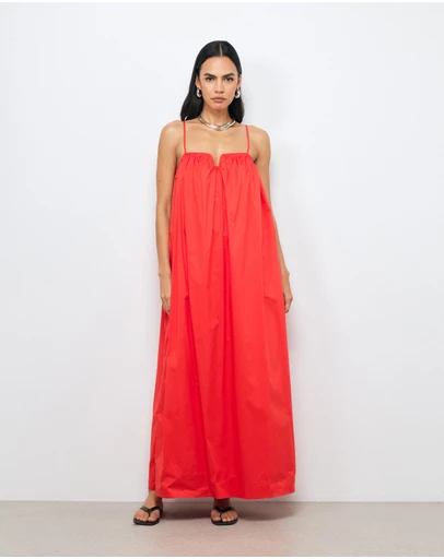 AERE - Arli U Neckline Maxi Dress