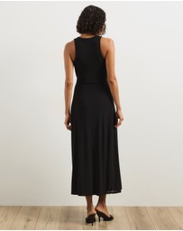 Atmos&Here - Ginni Wrap Mesh Midi Dress