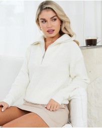 Esther & Co - Merete Knit - White