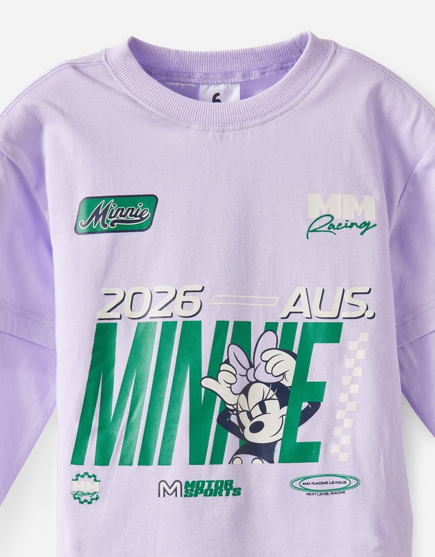 Cotton On Kids - Disney Minnie Mouse Double Layer Long Sleeve Pyjama Set