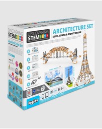 Engino - Engino - Discovering STEM - Architecture Set - Eiffel Tower and Sydney Harbour Bridge